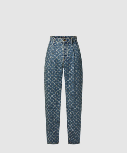 [LOUIS VUITTON-루이비통]모노그램 데님 테일러드 팬츠 1AGIUW