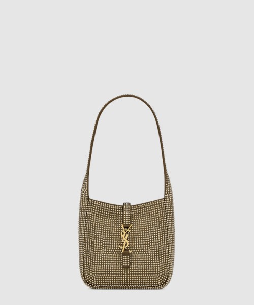 [SAINT LAURENT-생로랑]실크 새틴과 크리스탈 소재의 유연한 LE 5 A 7 베이비백 809464