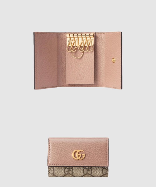 [GUCCI-구찌]GG 마몬트 가죽 키 케이스 456118
