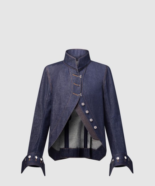 [LOUIS VUITTON-루이비통]워시드 데님 라이더 재킷 1AGEC1