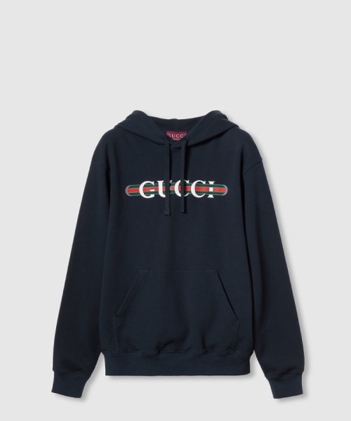 [GUCCI-구찌]프린트 코튼 저지 후드 스웨트셔츠 788771