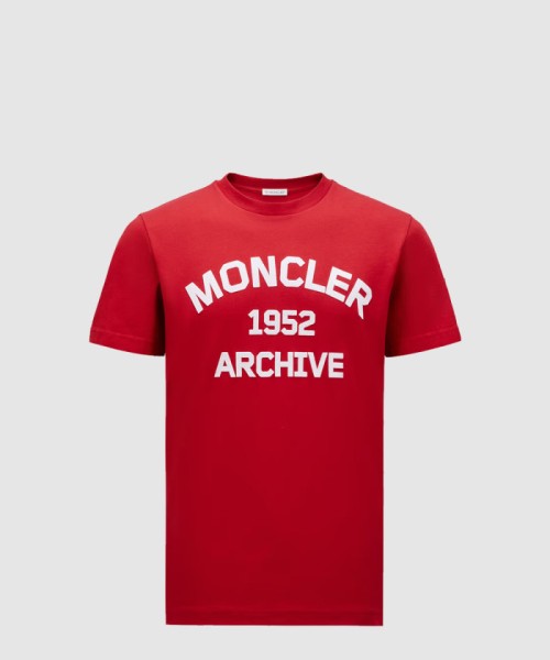 [MONCLER-몽클레어]플로드 로고 코튼 티셔츠