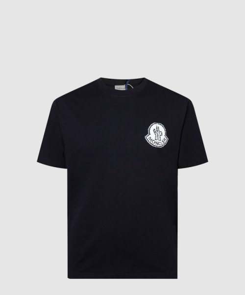 [MONCLER-몽클레어]픽셀 로고 코튼 티셔츠