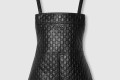[GUCCI-구찌]GG 엠보싱 레더 쇼트 점프수트 810394