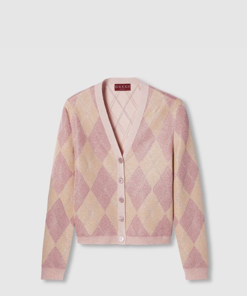 [GUCCI-구찌]비스코스 라메 및 울 가디건 815708