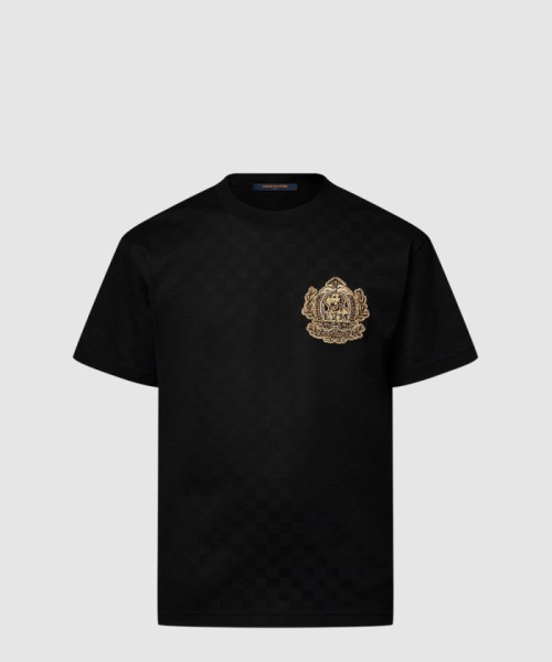 [LOUIS VUITTON-루이비통]시그니처 패치 코튼 티셔츠 1AGJZI