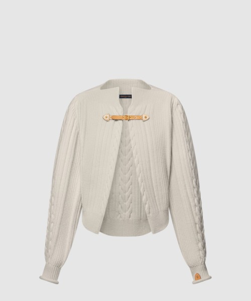 [LOUIS VUITTON-루이비통]케이블 니트 스트랩 가디건 1AGPQZ