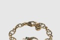 [GUCCI-구찌]로고 더블 G 세팅 크리스털 팔찌 530532