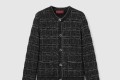 [GUCCI-구찌]울 및 라메 체크 자카드 가디건 805754