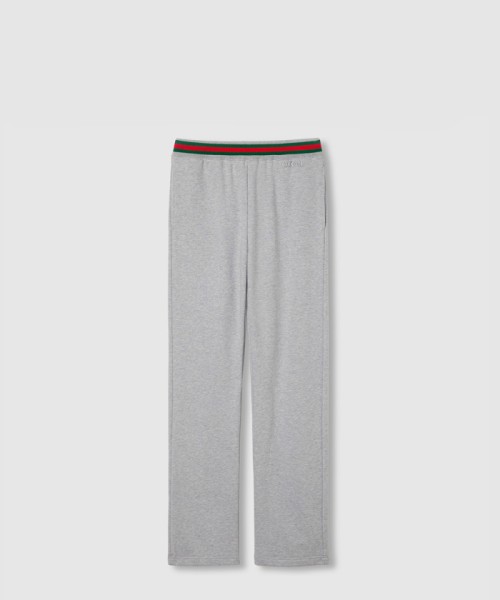 [GUCCI-구찌]웨빙이 있는 코튼 저지 조깅 팬츠 813653