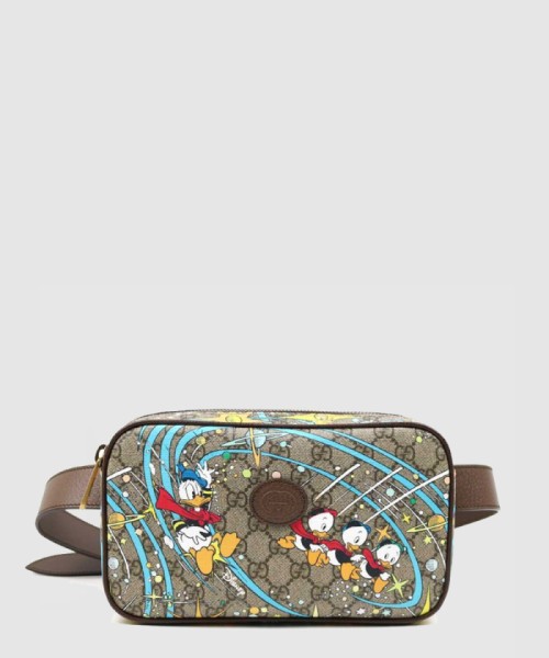 [GUCCI-구찌]GG 디즈니 캔버스 도널드덕 벨트백 602695