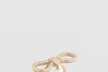 [DIOR-디올]리본 파베 세팅 크리스털 반지 R2320