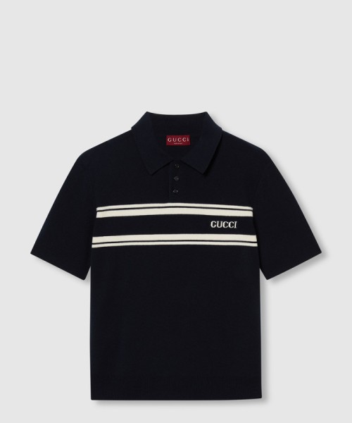 [GUCCI-구찌]울 & 캐시미어 혼방 폴로 셔츠 795342