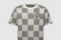 [LOUIS VUITTON-루이비통]DAMIER 자카드 쇼트 슬리브 크루넥 1AHEBB