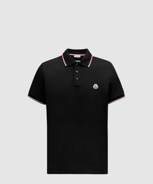 [MONCLER-몽클레어]트리밍 코튼 피케 폴로 셔츠