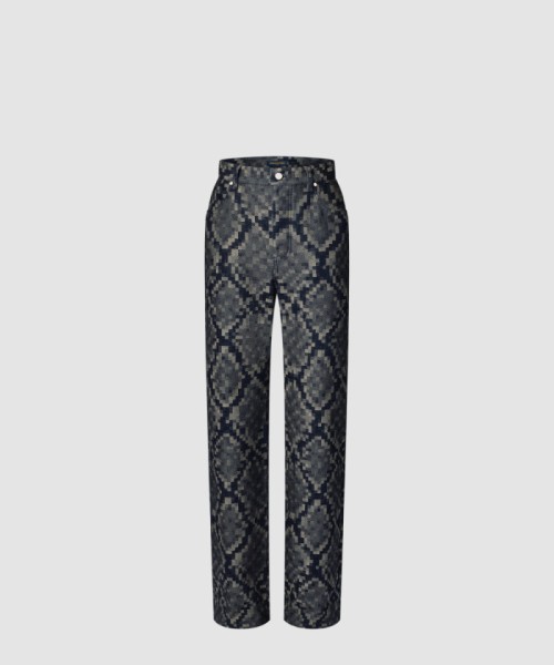 [LOUIS VUITTON-루이비통]그래픽 데님 스케이트 팬츠 1AHDEV