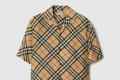 [BURBERRY-버버리]오버사이즈 체크 실크 셔츠 80912021