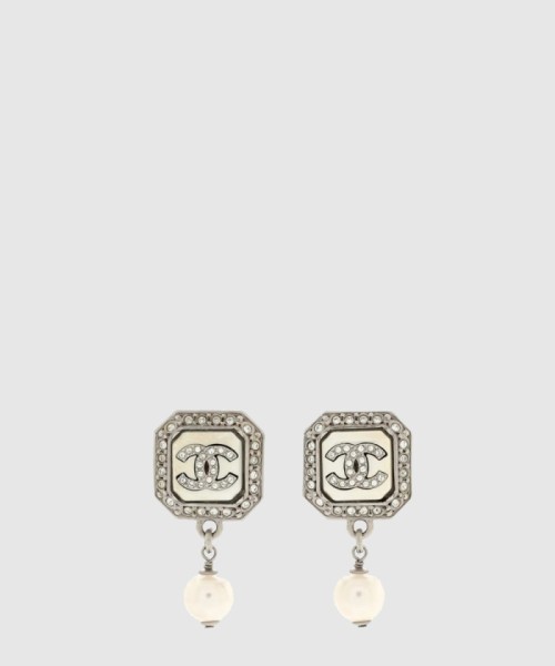 [CHANEL-샤넬]더블 C 진주 귀걸이 AB7703