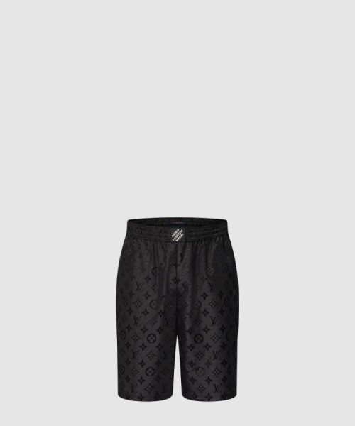 [LOUIS VUITTON-루이비통]모노그램 무아레 자카드 실크 쇼츠 1AGTN4