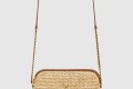 [SAINT LAURENT-생로랑]라피아 및 베지터블 태닝 가죽 소재의 GABY 지퍼 파우치 774293