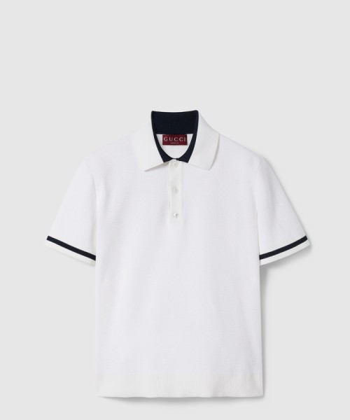 [GUCCI-구찌]인타르시아 코튼 저지 폴로 셔츠 787814