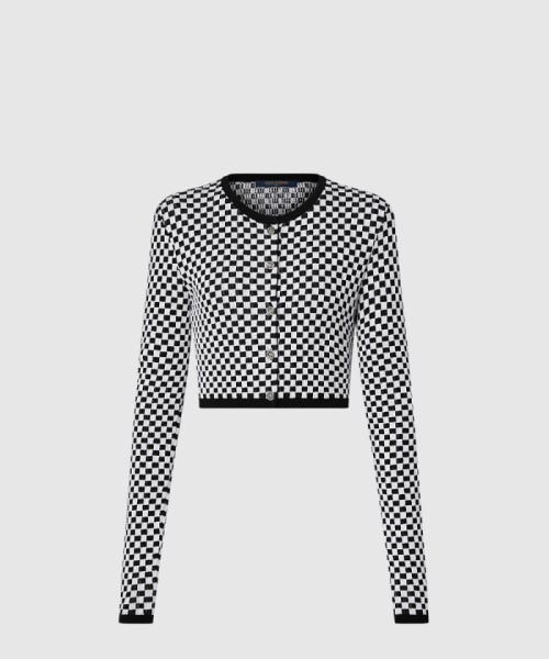 [LOUIS VUITTON-루이비통]미니 다미에 니트 가디건 1AGAKB