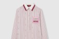 [GUCCI-구찌]프린트 멀버리 실크 셔츠 818456