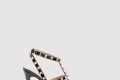 [VALENTINO-발렌티노]ROCKSTUD 하운드투스 원단 하이힐