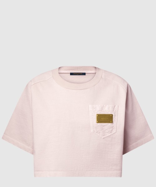 [LOUIS VUITTON-루이비통]로고 포켓 크롭 탑 1AIB46