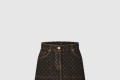 [LOUIS VUITTON-루이비통]모노그램 데님 플리츠 스커트 1AIBBM