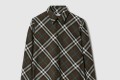 [BURBERRY-버버리]슬림핏 체크 코튼 셔츠 81037181