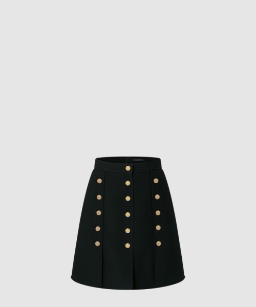 [LOUIS VUITTON-루이비통]버튼 트림 미니 스커트 1AHHNJ