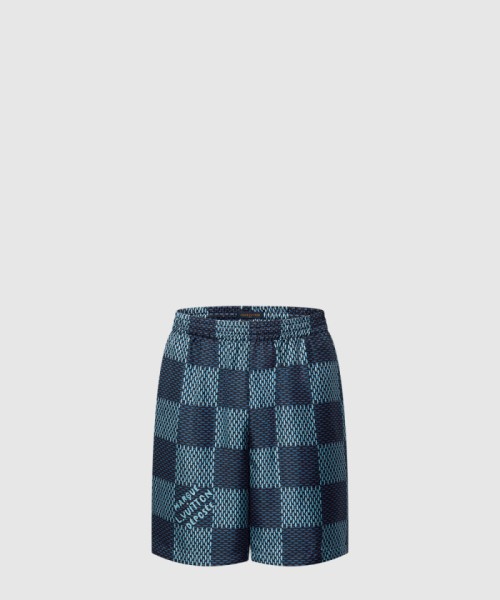[LOUIS VUITTON-루이비통]다미에 실크 쇼츠 1AHVTB